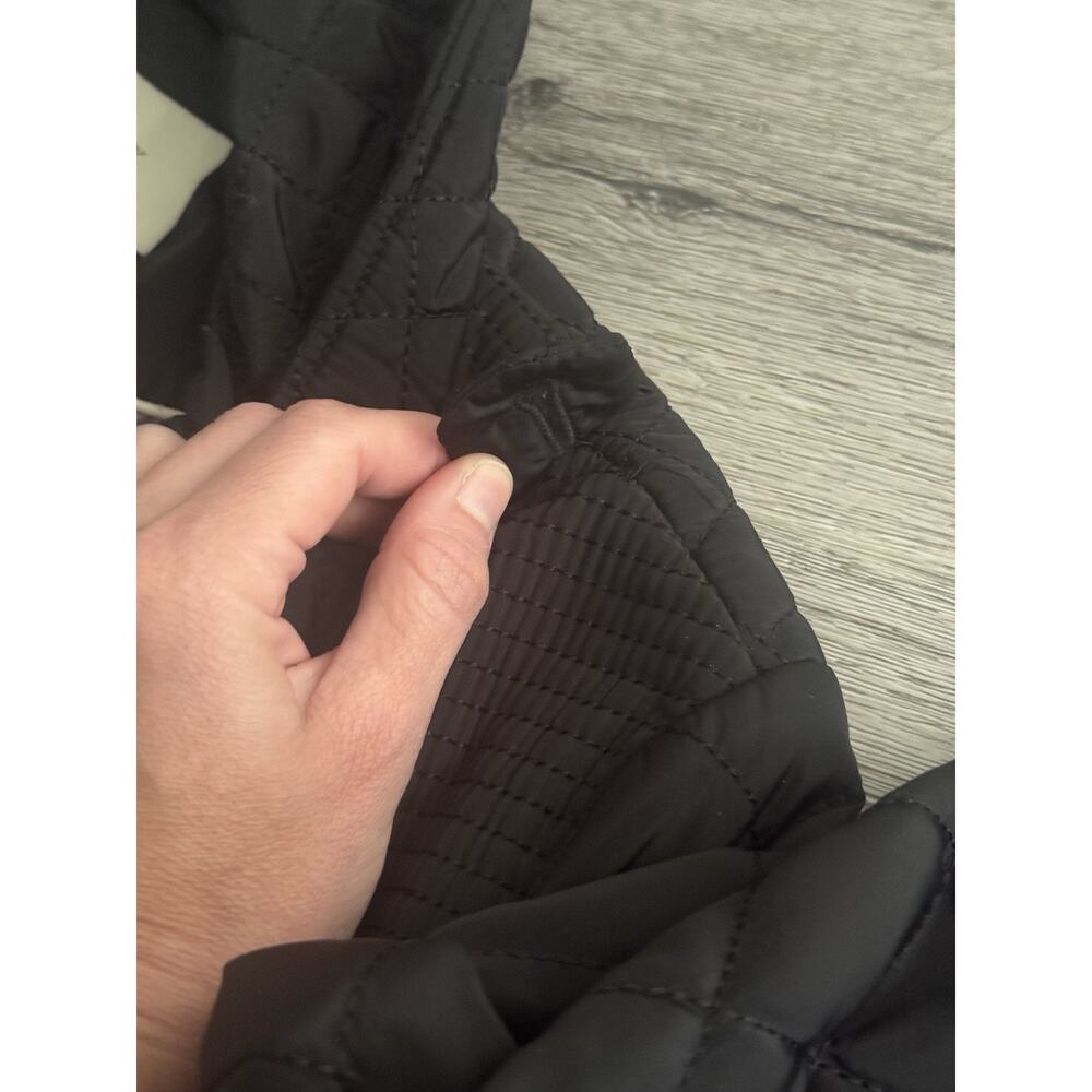 Burberry London Women’s M Quilted Jacket Trench Coat Tie Belt Nova Check Lining - Picture 9 of 11